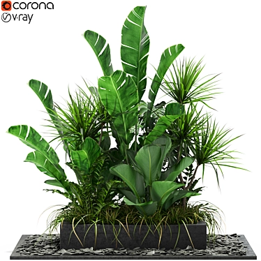 Green Oasis: 370 Botanical Beauties 3D model image 1 