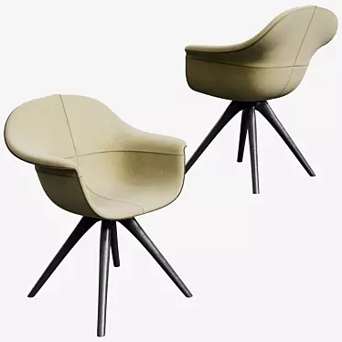 Sleek Contemporary Chair: Modern Style, Comfortable Seating 3D model image 1 
