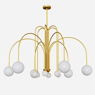 Designer Sphere Pendant Lights 3D model image 1 