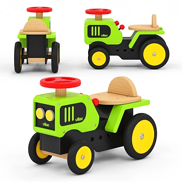 Fun Farm Ride-on Tractor 3D model image 1 