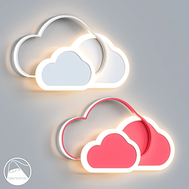 Clouds Chandelier - Elegant & Stylish 3D model image 1 
