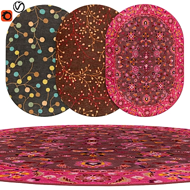 Premium Oval Rugs | Fourteen 3D model image 1 