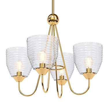 Elegant Warrington Lighting Fixture 3D model image 1 