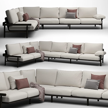 Modern Stilt Sofa: Toan Nguyen 3D model image 1 