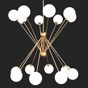 Scarlett Modern Crystal Chandelier 3D model image 1 