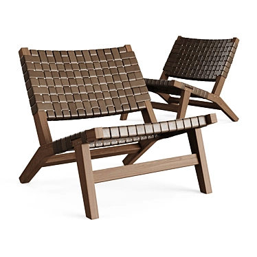 Title: Sophisticated 128 Lounge Chair by De La Espada 3D model image 1 