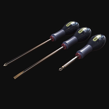 Durable Steel Screwdriver 3D model image 1 