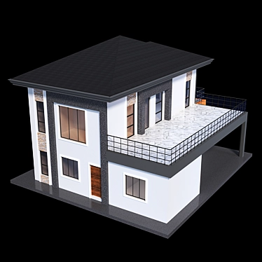 Elegant Neoclassical Residence 3D model image 1 