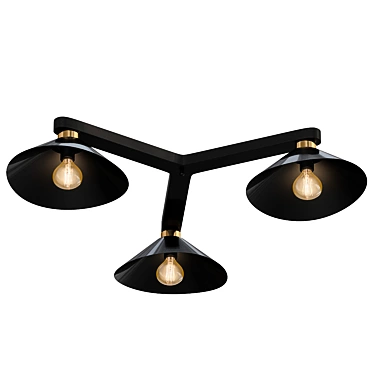 Lussole Opelika Loft Chandelier 3D model image 1 