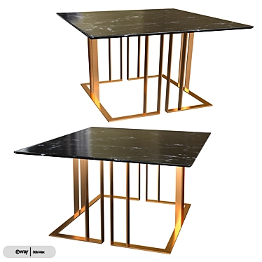 Modern Meridiani Charlie Table 3D model image 1 