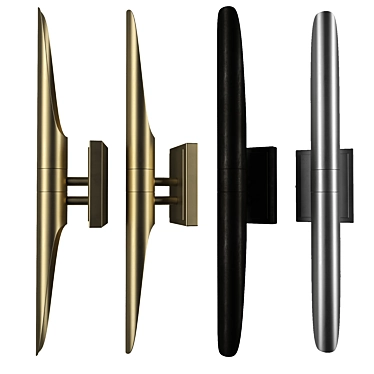 Elegant Redford Wall Lamp 3D model image 1 