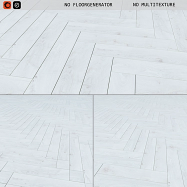 Versatile Laminate Flooring: 3 Layout Options, Editable Poly, Multiple Patterns 3D model image 1 