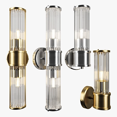 Elegant Claridges Wall Lamp 3D model image 1 