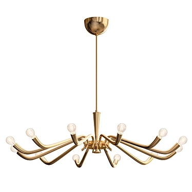 Elegant Torlasco Chandelier 3D model image 1 