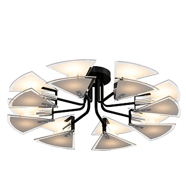 Lussole Lgo Becharof Ceiling Chandelier 3D model image 1 
