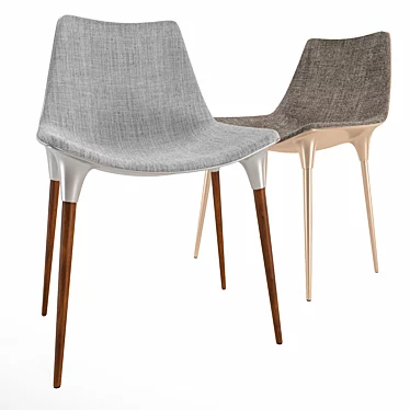Elegant Dining Chair 3D model image 1 