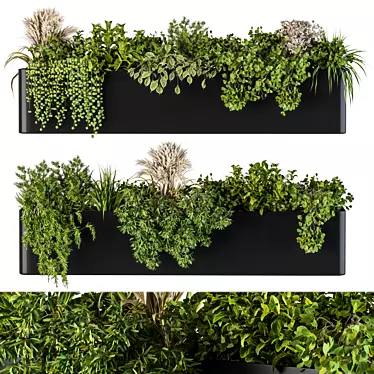 Vertical Wall Planter Box 3D model image 1 