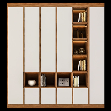 Elegant Essential Wardrobe 3D model image 1 