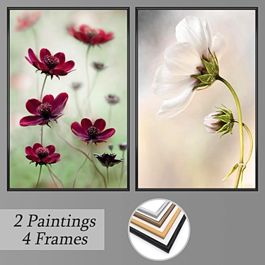 Versatile Set of Wall Paintings 3D model image 1 