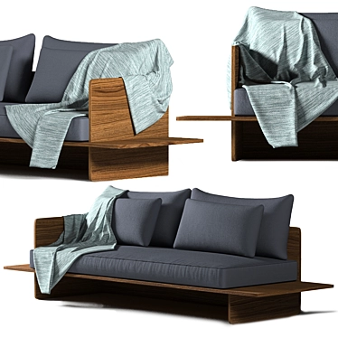 Modern Comfort Copenhagen Sofa 3D model image 1 