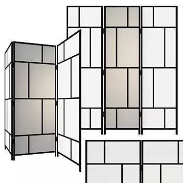 RISOR Partition: Stylish Space Division Solution 3D model image 1 