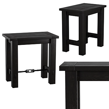 Compact Benchwright 22" End Table 3D model image 1 