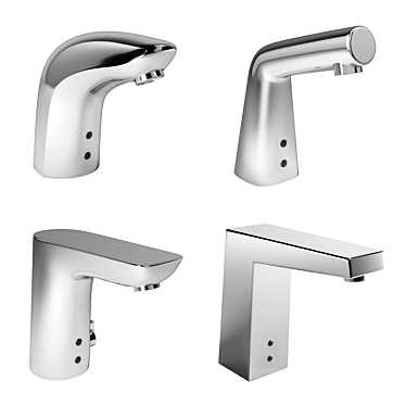 Modern Faucet Set: Oras Electra, Inspera XS, Hansa Loft & Electra 3D model image 1 