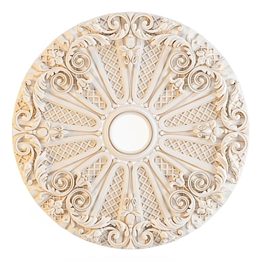 Elegant Rosette: Perfect Decor Accent 3D model image 1 