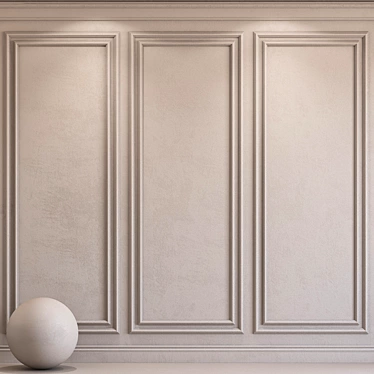 Elegant Molding Plaster 71 3D model image 1 