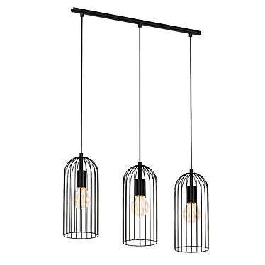 Eglo Roccamena Chandelier: Elegant Lighting Solution 3D model image 1 