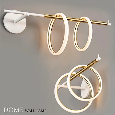 Modern Dome Wall Lamp 3D model image 1 