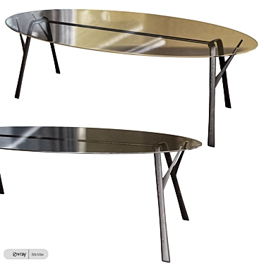 Modern Caimi Brevetti Pegaso Desk 3D model image 1 