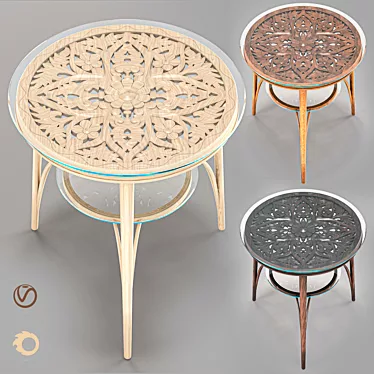 Elegant Table Ornament opps 3D model image 1 