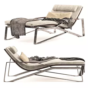 Elegant Moray Chaise: Luxurious Comfort 3D model image 1 