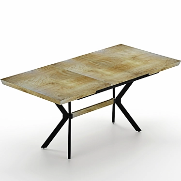 Jerome Extendable Dining Table 3D model image 1 