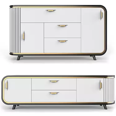 Modern Sideboards: Max 2012, Multiple Sizes 3D model image 1 