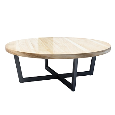 Teak Boba Coffee Table: Stylish Outdoor Living 3D model image 1 