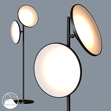 Modern Fascio Floor Lamp: Sleek Design 3D model image 1 