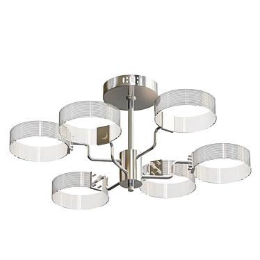 Elegant LED Ceiling Chandelier 3D model image 1 