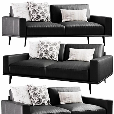 Elegant Boconcept Carlton Sofa 3D model image 1 