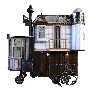 Victorian Steampunk Mobile Home 3D model image 1 