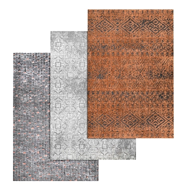 High-Quality Carpet Set with Variants 3D model image 1 