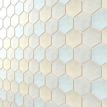 HexaBlend: Large Hexagon Tiles 3D model image 1 