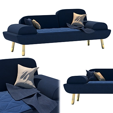  Modern Minimalist Sofa 3D model image 1 