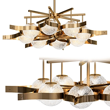 Elegant Glow: Candela Chandelier 3D model image 1 