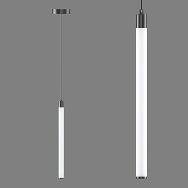 Sleek LED Pendant Lamp 3D model image 1 