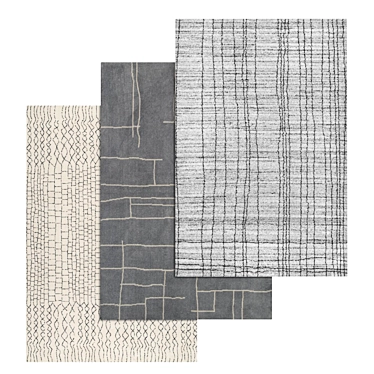 Modern Carpets Set: High-Quality Textures 3D model image 1 