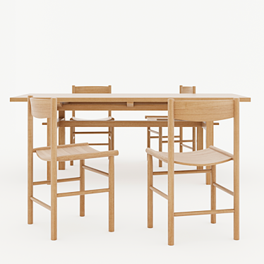 nikari arkipelago table & nikari academia chair