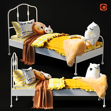 Ikea Sagstua/Luröy Bed - Stylish & Versatile 3D model image 1 