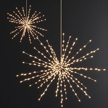 Starry Nights LED Chandelier 3D model image 1 